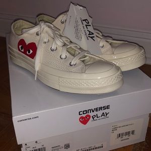 New, never worn CDG converse